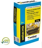 WEBER  webermix T - tenkovrstvý tmel na broušená cihly 25kg